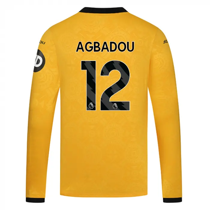 Wolves Fanshop | 2025-26 Wolves Home Shirt – LS AGBADOU 12 Wolves Merchandise Collection